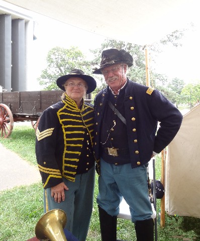 The Colonel and the Bugler with artifacts